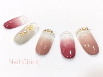 ネイルチックコウベ 銀天街店(Nail Chick kobe)/ピンクグラデネイル