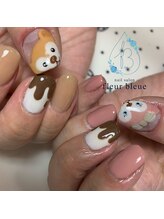 フルール ブルー(fleur bleue)/持ち込みキャラクターネイル