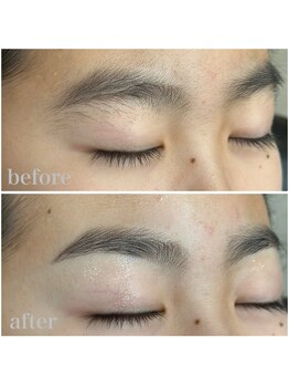 ヘアーズヨシオカ(HAIR'S YOSHIOKA)/センターパートに合わせた美眉毛