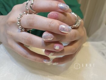 アンネ 東心斎橋店(ANNE)/淡水パール風ネイル:担当ari