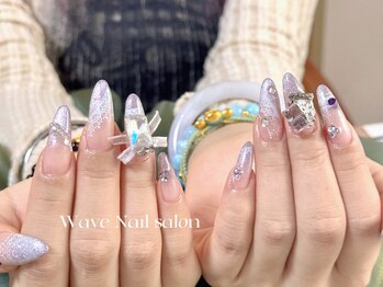 ウェーブネイルサロン'('Wave Nail salon)/持ち込みデザイン/フィルイン