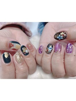 手描きアートが得意なサロン