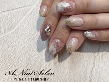 エーネイルサロン プラーカ本店(A-Nail Salon)/くすみニュアンス