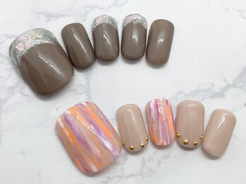 タネモト(Tanemoto)/10月・11月フットネイル¥6600