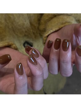 グラウネイル(glaw nail)/ワンカラー+ストーン