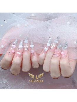 ハートロングネイル