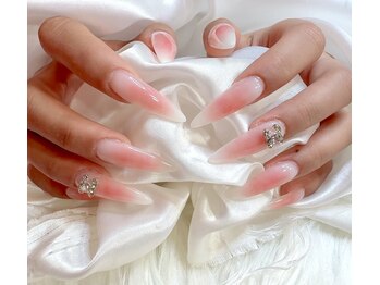 チョコラネイル(Chocora nail)/チークグラデーションネイル