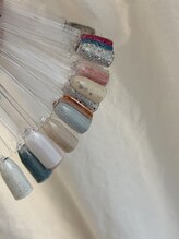 ユージューネイルルーム(UJU nail room)/サンド ホロラメ ファイバー