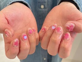 ショートネイル/ハートネイル