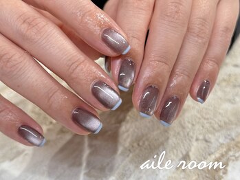 ブラウン×ブルー