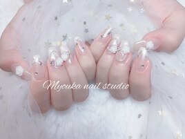 バラデザインミラーネイル