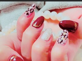 ヒョウ柄ネイル