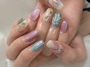 アリエル風マーメイドネイル*。