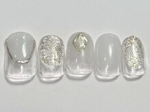 ネイルメゾン 渋谷店(NAIL MAISON)/ホワイトゴールドミラー￥5500