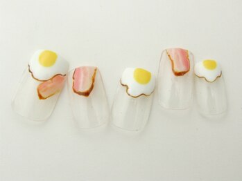 サニーサイドアップ ネイル(Sunny SideUp nail)/目玉焼きネイル