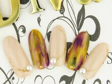 ネイルサロン ディーバ ギンザ(Nail salon Diva GINZA)/スモーキーパール　¥8500