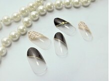 ネイルサロン ブランシュール(Nail Salon Blancheur)/ツイード大人ななめフレンチ