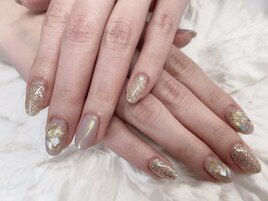 (中原)キラキラミラーネイル