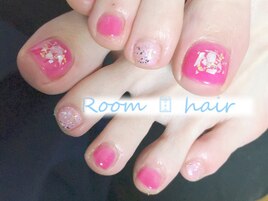 ビビットピンク×シェルアート