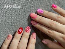 エルミー 三軒茶屋(elmy)/ピンクネイル　POPART　ゼブラ柄