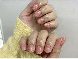 ワンカラー/ピンクネイル