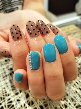 シーエスネイル 元住吉店(CS NAIL)/アシンメトリーネイル♪