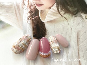 アグニークリッシェ(Agunik Riche)/【ツイードネイル】