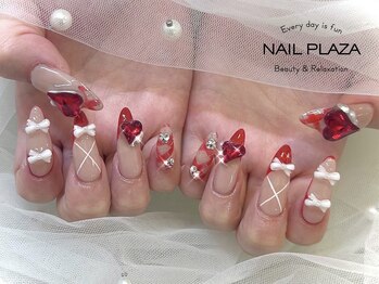 ネイルプラザ 河原町OPA店(NAIL PLAZA)/チェックネイル