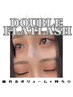 《束感&持続性◎》ダブルフラットラッシュ80束 (LEDエクステ＋¥1100)