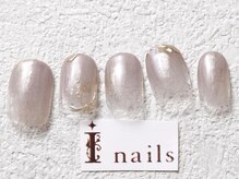 アイネイルズ 梅田店(I nails)/ニュアンスミラーグラデ￥7700