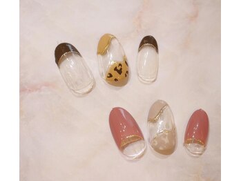 ネイルサロン ブリオン(Nail Salon Bullion)/レオパードコラージュ