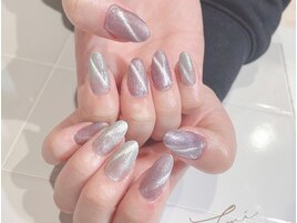 チップ＋シンプルネイル
