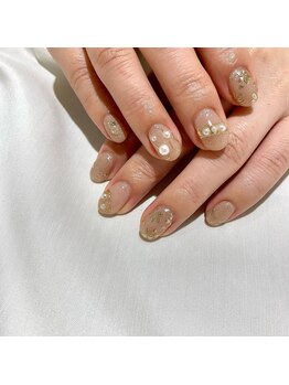 ネイル アヴァンス JR和歌山店(Nail AVANCE.)/パールで上品に！