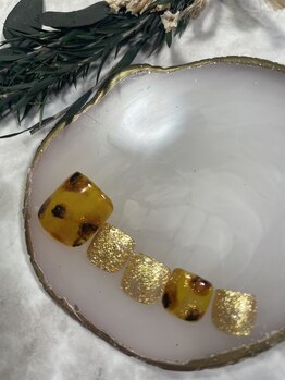 【フット】べっ甲ネイル