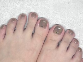 冬のフットネイル