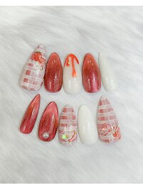 いちごソースとろーりデザイン