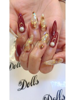トータルビューティーサロン ドールズ(total beauty salon Dolls)/べっ甲ネイル
