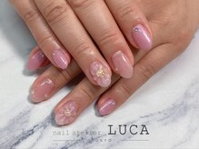 ネイルアトリエルカ(nail atelier LUCA)/M-812 ぷっくりフラワーネイル