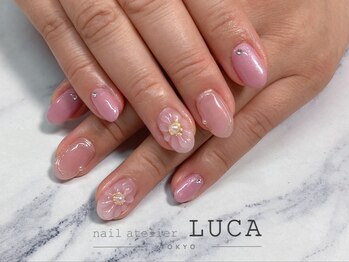 ネイルアトリエルカ(nail atelier LUCA)/M-812 ぷっくりフラワーネイル