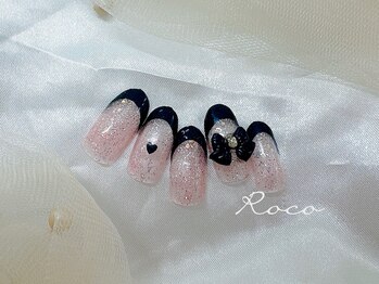 ネイルアンドアイラッシュ ロコ(ROCO)/韓国ビジューネイル