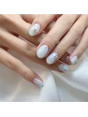 定額ネイル/アイスブルーネイル
