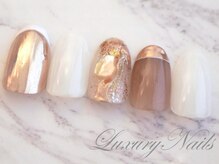 ラグジュアリーネイルズ カワグチ(Luxury Nails Kawaguchi)/ミラーフレンチ*