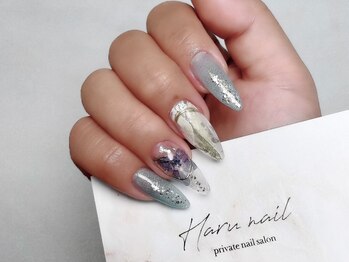 ハルネイル(Haru nail)/押し花ブルーバージョン