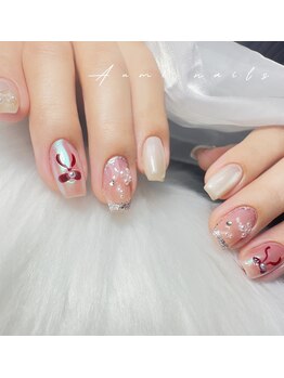 アユミネイル 川崎(Aumi nail)/リボン大好き派！