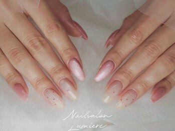 リュミエール(Lumiere)/ハートバカラネイル