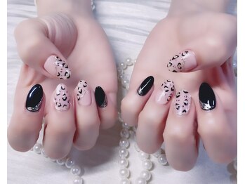 キラキラネイル 川口 南鳩ヶ谷店/カッコいいヒョウ柄