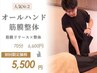 人気No.2 オールハンド筋膜肩こり~足腰のお疲れ解消 全身70分6600→5500