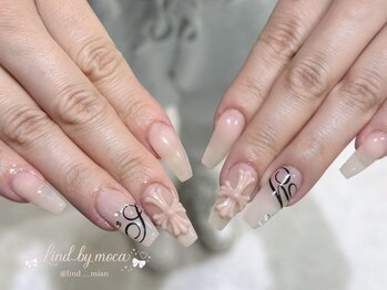 リンドネイル バイ モカ アンド ララ(Lind nail by moca and LaLa)/【mian】クロスネイル