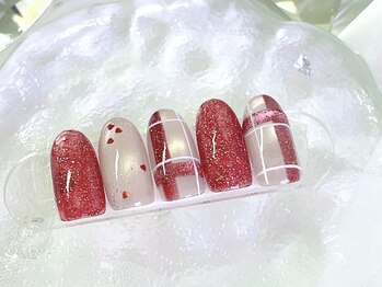 エリクサーネイル 長堀橋(Elixir Nail)/長堀橋限定♪チェックデザイン