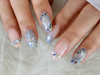 ネイルサロンアンドスクール バニラ(nailsalon&school VANILLA)/押し花ネイル